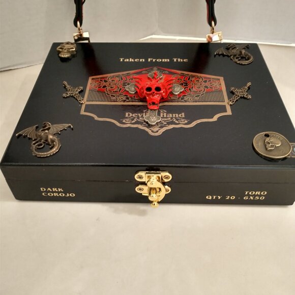 Original Suenos de Saundra Upcycled, Taken From the Devils Hand Cigar Box ,Purse - Picture 3 of 12